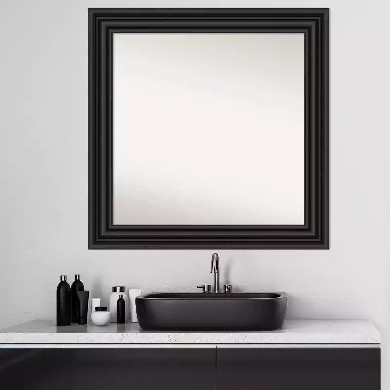 Badezimmer-Wandspiegel im Kolonialstil ohne Facettenschliff