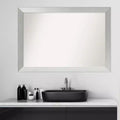 Badezimmer-Wandspiegel aus Holz ohne Facettenschliff