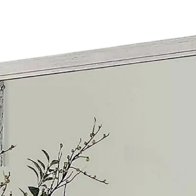 Miroir de toilette en bois massif blanc