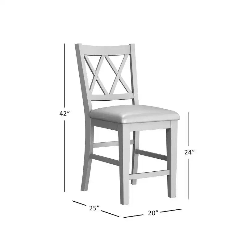 Gepolsterte Barhocker aus Massivholz im Landhausstil