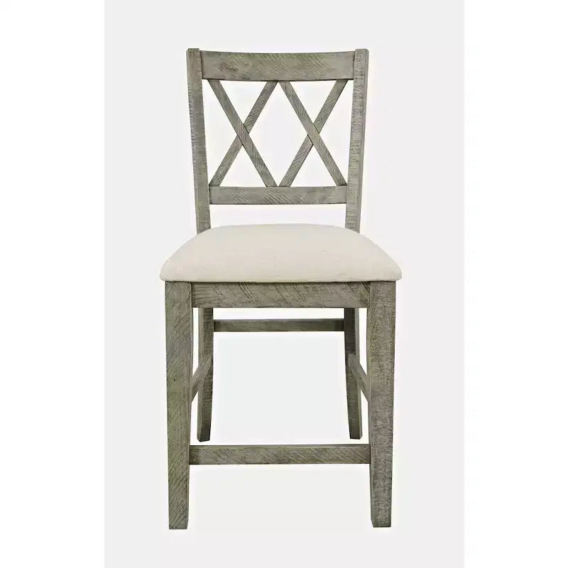 Gepolsterte Barhocker aus Massivholz im Landhausstil