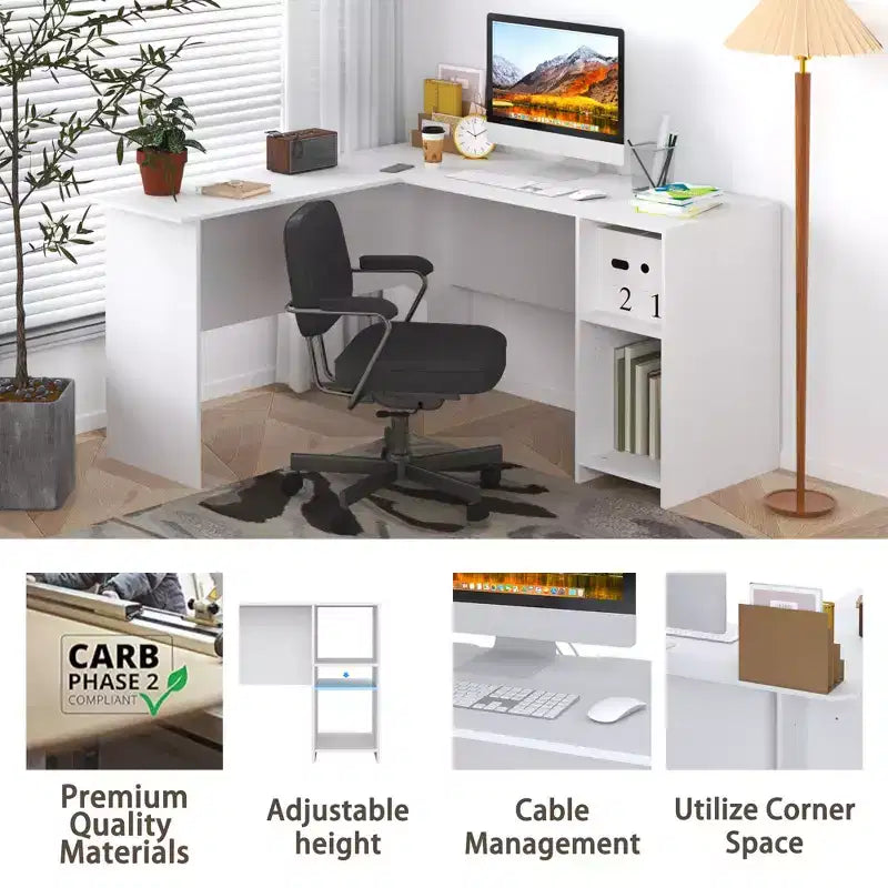 Computer desk, corner study desk