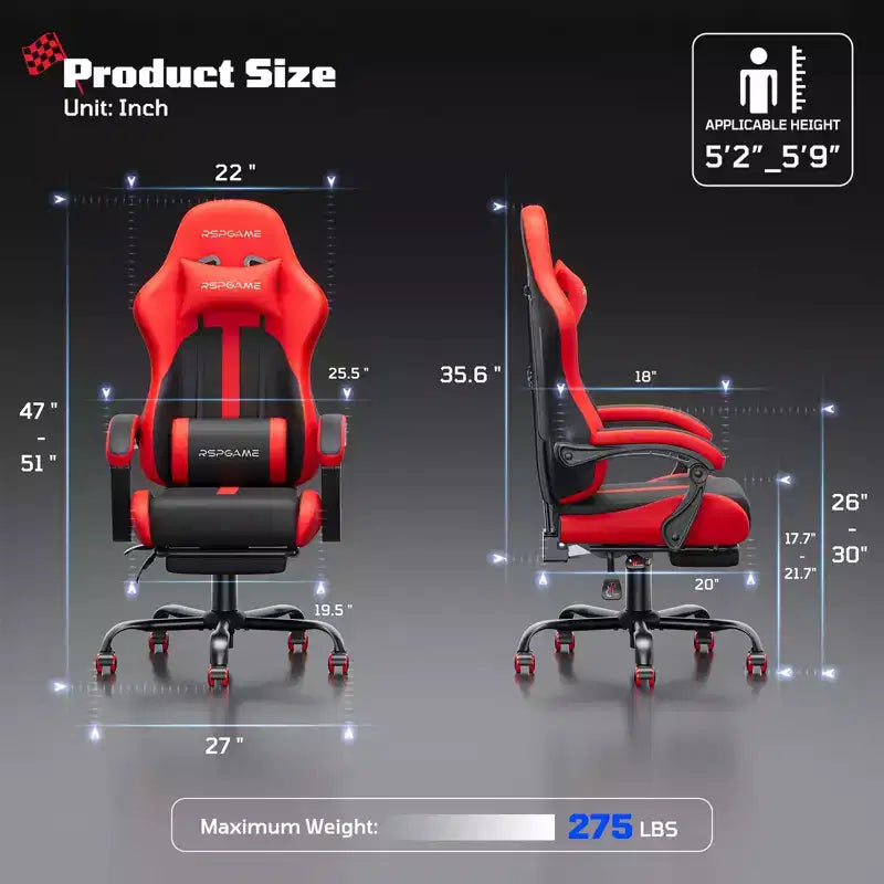 Fauteuil de jeu ergonomique classique