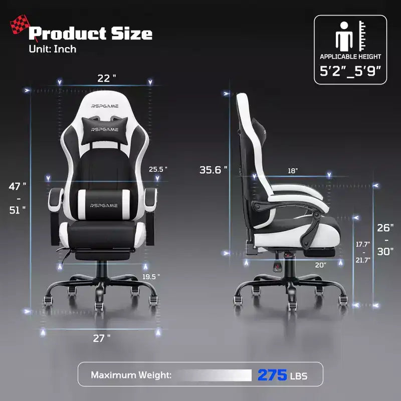 Fauteuil de jeu ergonomique classique