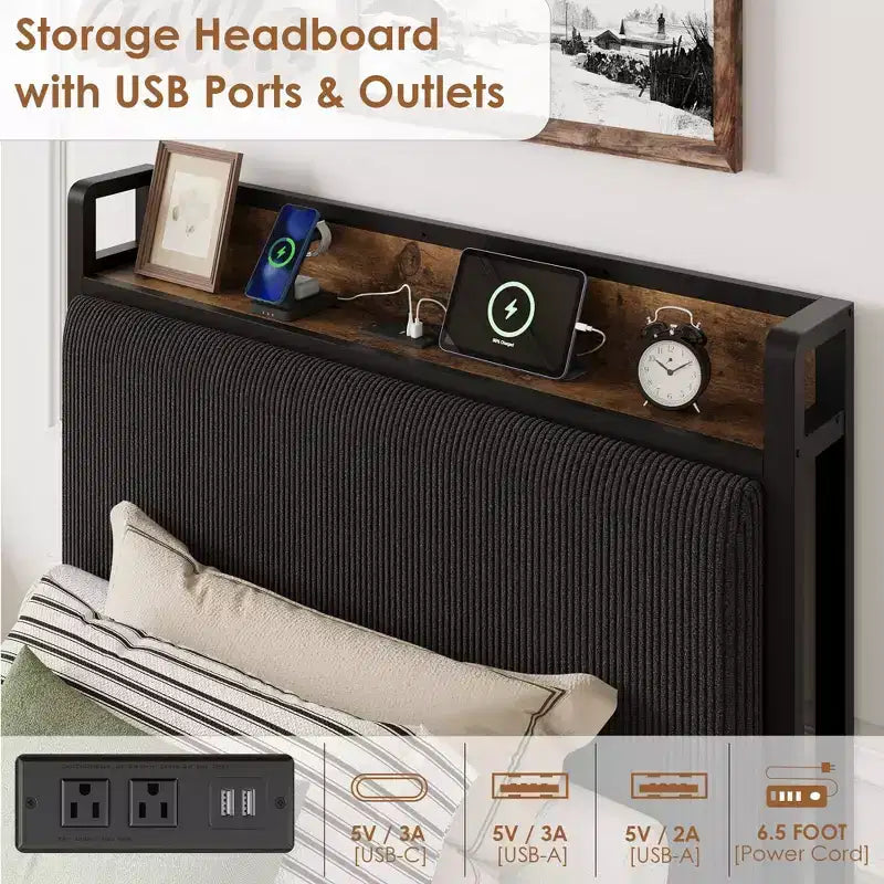 Estructura doble de cama de plataforma de madera