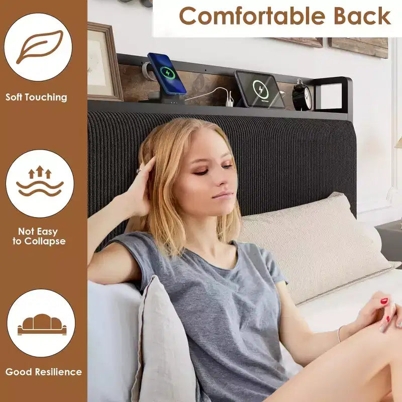 Estructura doble de cama de plataforma de madera