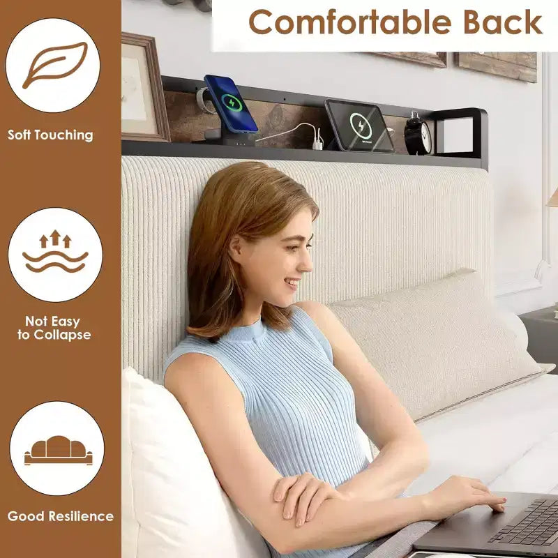 Estructura doble de cama de plataforma de madera