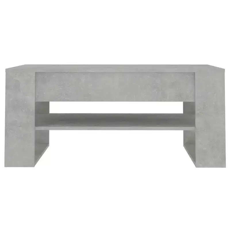 Table basse noire de taille moyenne en bois d’ingénierie