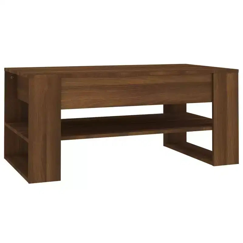 Mittlerer Couchtisch aus schwarzem Holzwerkstoff
