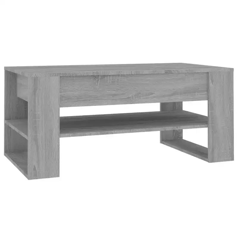 Mittlerer Couchtisch aus schwarzem Holzwerkstoff