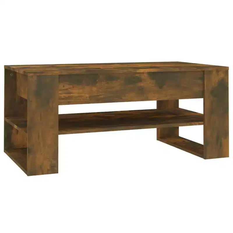 Mittlerer Couchtisch aus schwarzem Holzwerkstoff