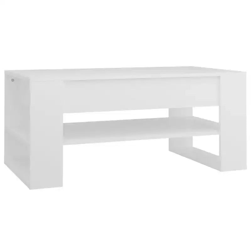 vidaXL Coffee Table White Engineered Wood Medium Coffee Table