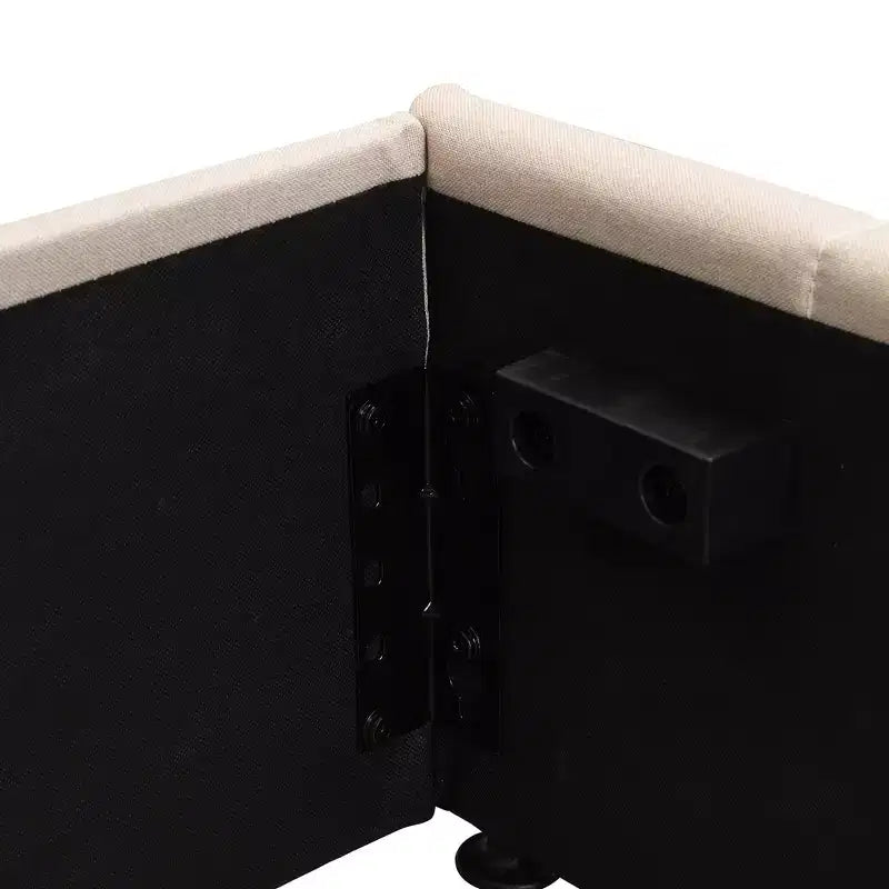 Lit plateforme rembourré grand format