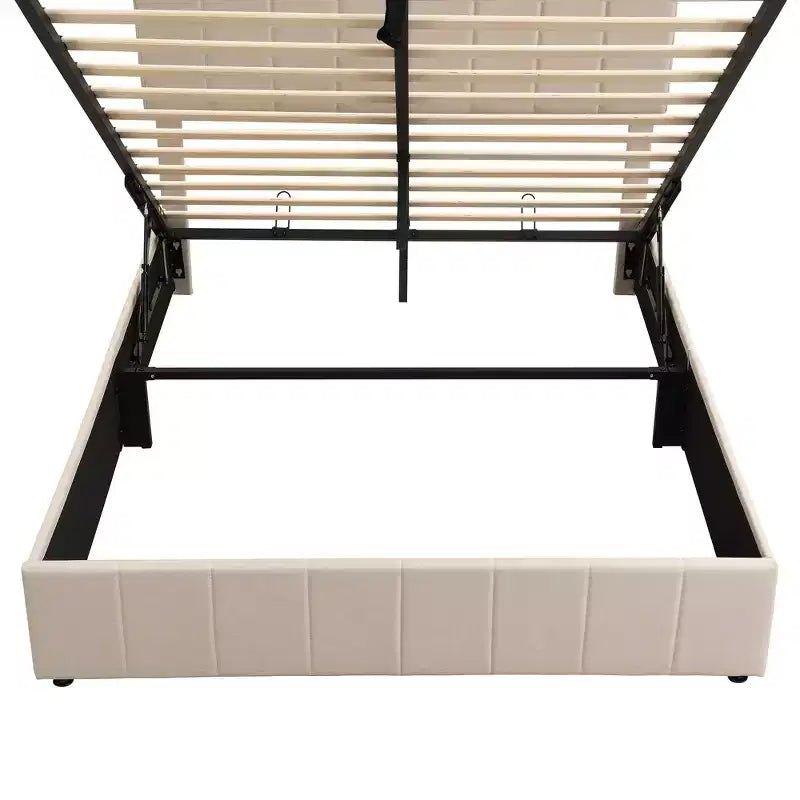 Lit plateforme rembourré grand format
