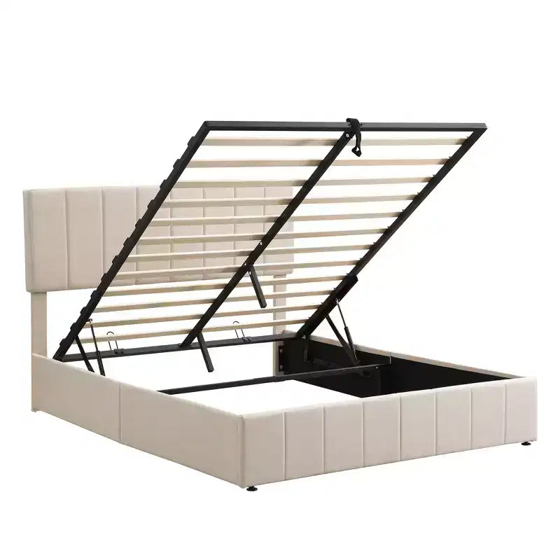 Lit plateforme rembourré grand format