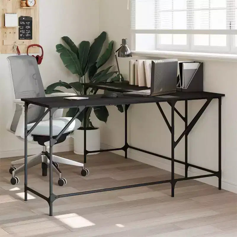Bureau en bois d’ingénierie en chêne brun