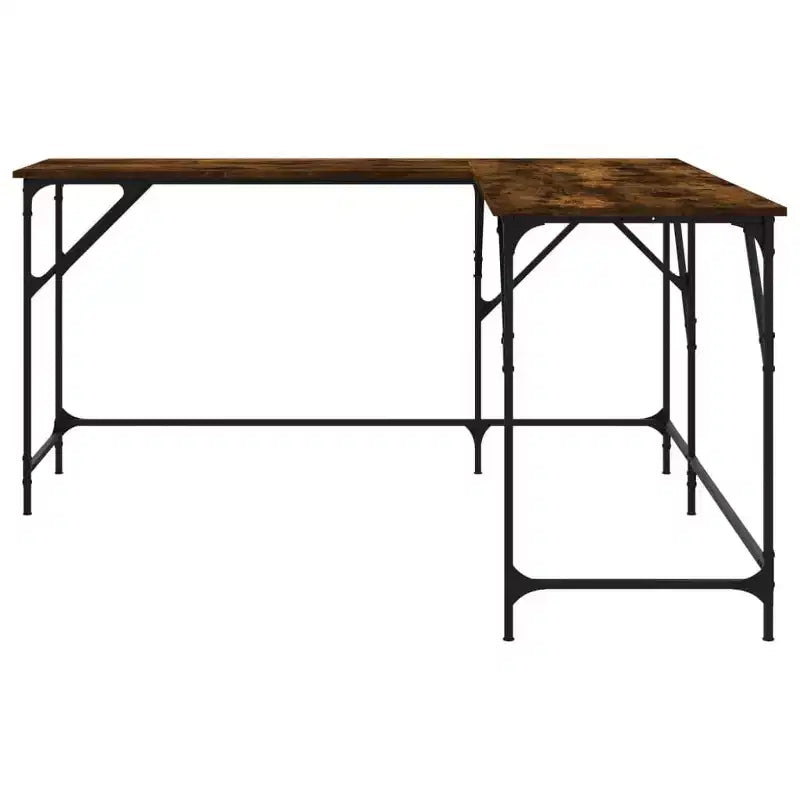 Bureau en bois d’ingénierie en chêne brun