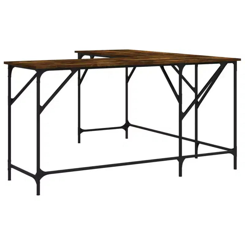 Bureau en bois d’ingénierie en chêne brun