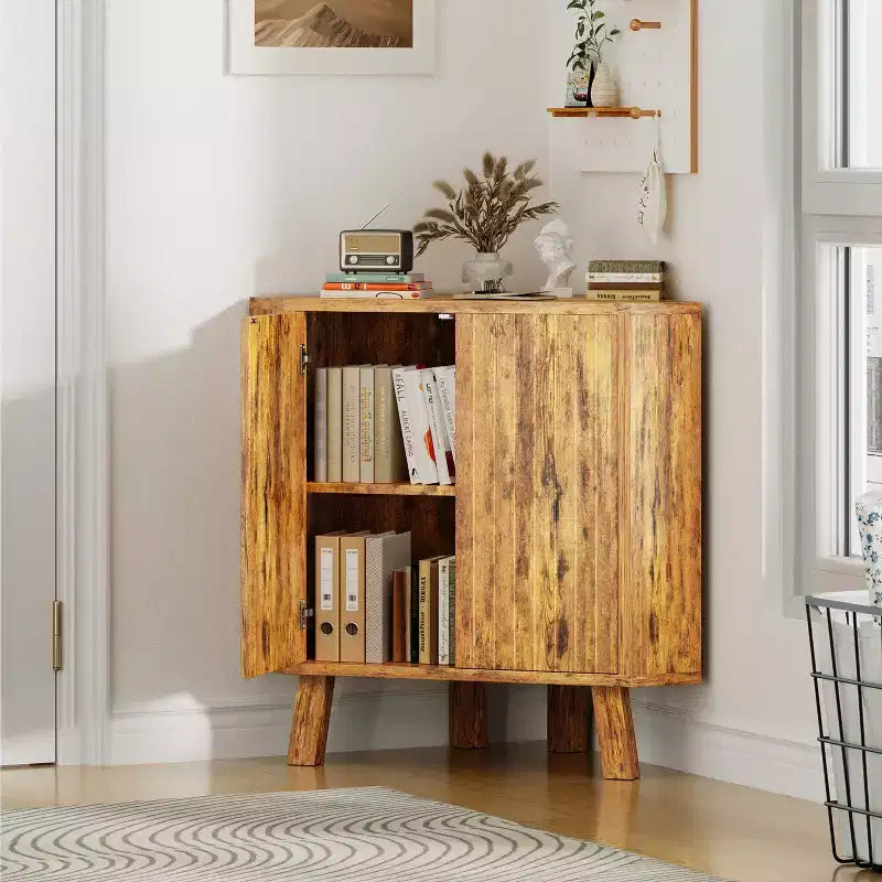 Farmhouse-style Corner Cabinet