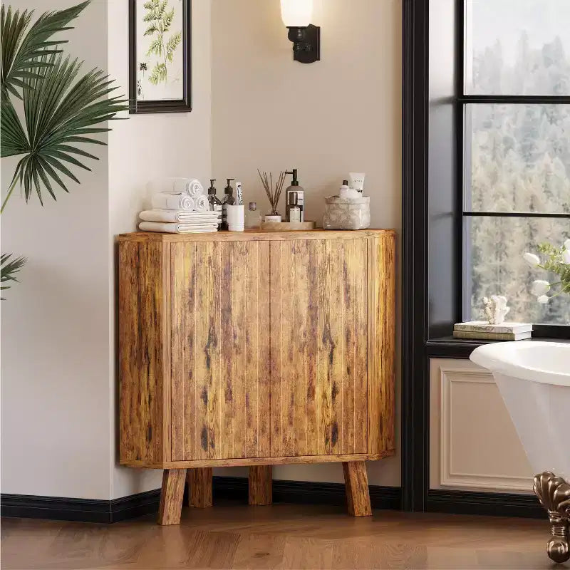 Farmhouse-style Corner Cabinet