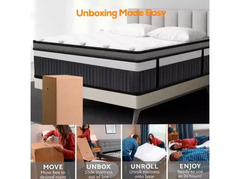 Matratze in Queen-Size-Größe mit verschiedenen Materialien