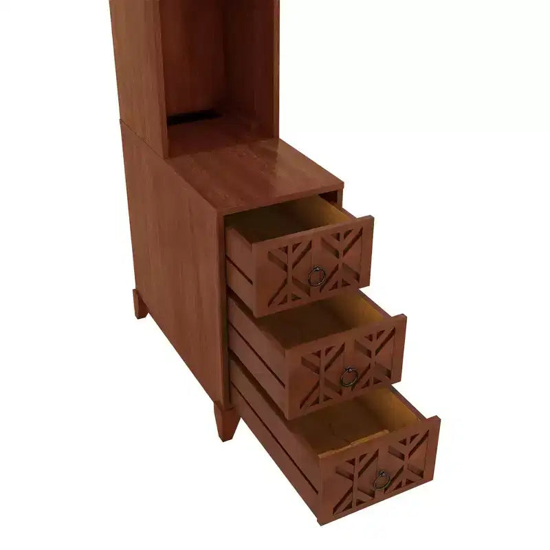 Side table with three drawers
