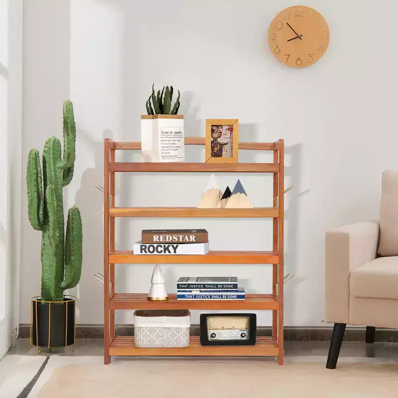 Schuhregal aus Holz mit 5 Ablagen