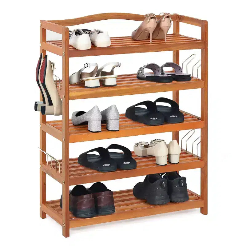 Schuhregal aus Holz mit 5 Ablagen