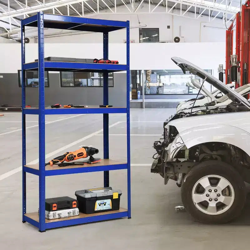 Rayonnages de rangement robustes, étagères de garage en acier