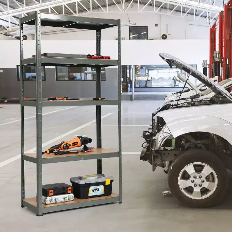 Rayonnages de rangement robustes, étagères de garage en acier