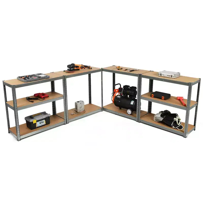 Rayonnages de rangement robustes, étagères de garage en acier